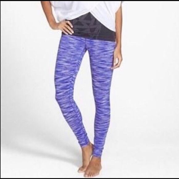 ZELLA LIVE IN PURPLE/BLUE HEATHER LEGGINGS M - Picture 1 of 5